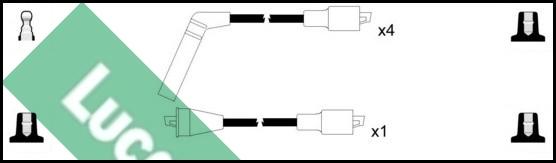 LUCAS LUC7285 - Комплект проводів запалювання autozip.com.ua