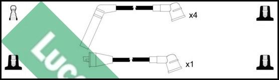 LUCAS LUC7282 - Комплект проводів запалювання autozip.com.ua