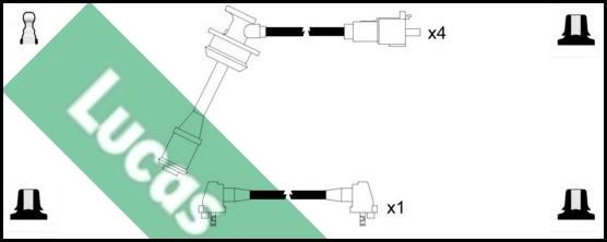LUCAS LUC7224 - Комплект проводів запалювання autozip.com.ua