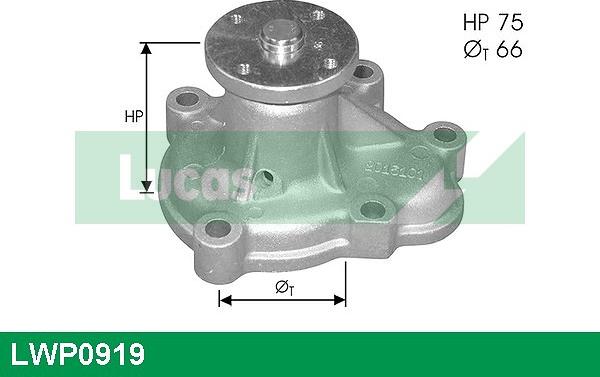 LUCAS LWP0919 - Водяний насос autozip.com.ua