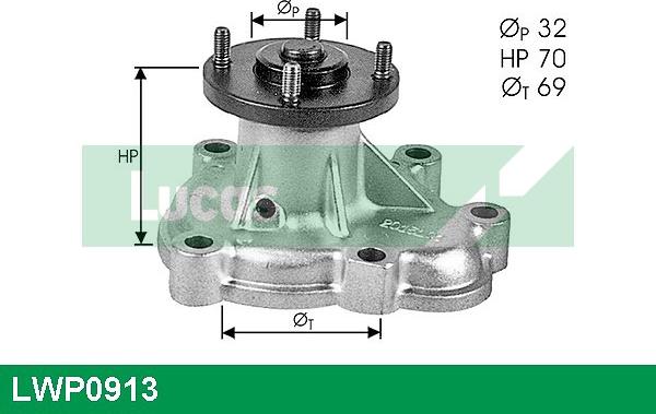 LUCAS LWP0913 - Водяний насос autozip.com.ua