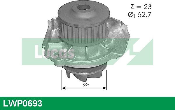 LUCAS LWP0693 - Водяний насос autozip.com.ua