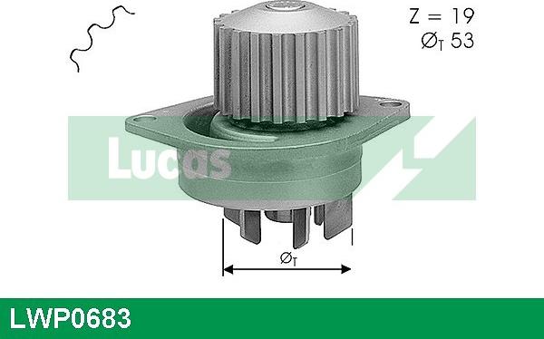 LUCAS LWP0683 - Водяний насос autozip.com.ua