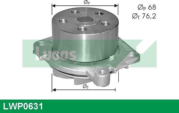 LUCAS LWP0631 - Водяний насос autozip.com.ua