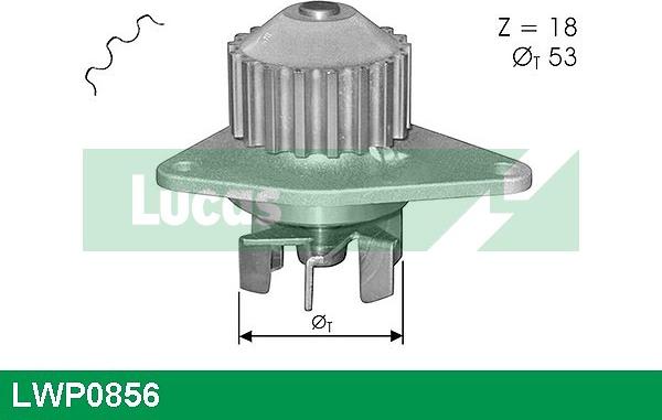 LUCAS LWP0856 - Водяний насос autozip.com.ua