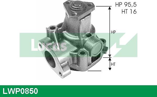 LUCAS LWP0850 - Водяний насос autozip.com.ua