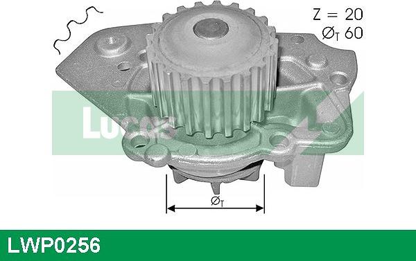 LUCAS LWP0256 - Водяний насос autozip.com.ua