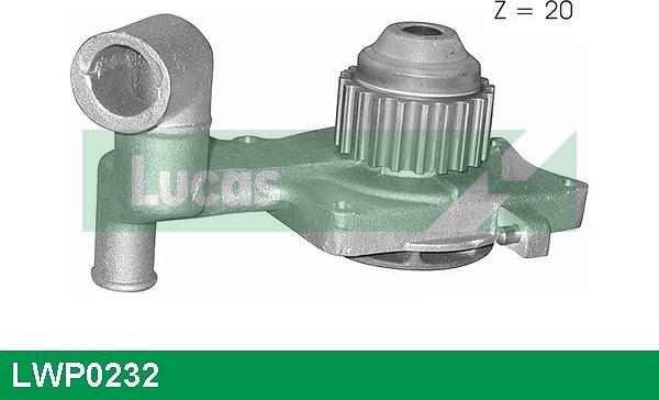 LUCAS LWP0232 - Водяний насос autozip.com.ua