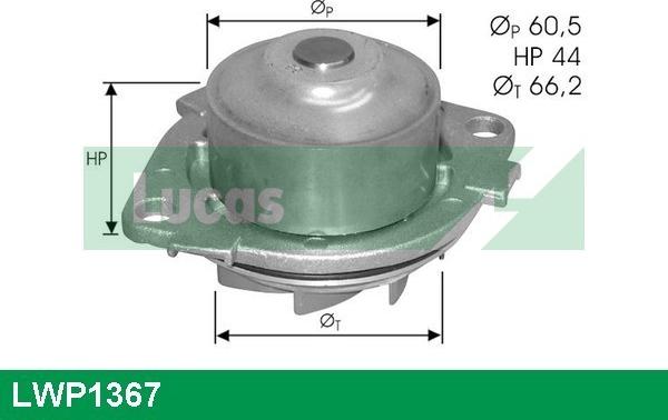 LUCAS LWP1367 - Водяний насос autozip.com.ua