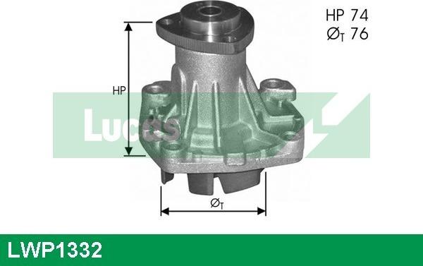 LUCAS LWP1332 - Водяний насос autozip.com.ua