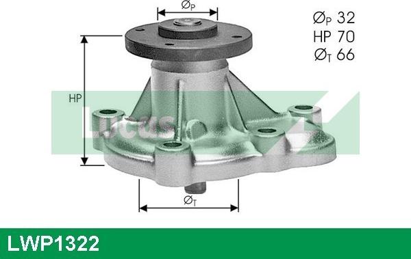 LUCAS LWP1322 - Водяний насос autozip.com.ua