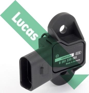 LUCAS SEB1713 - Датчик, тиск у впускний трубі autozip.com.ua