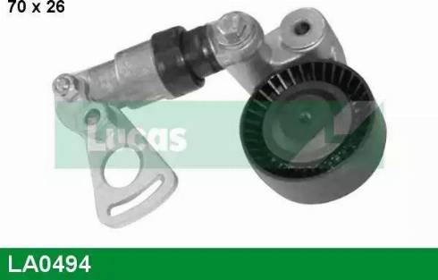 Lucas Engine Drive LA0494 - Натягувач ременя, клинові зуб. autozip.com.ua