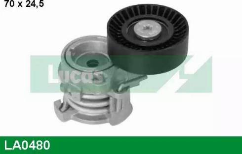 Lucas Engine Drive LA0480 - Натягувач ременя, клинові зуб. autozip.com.ua