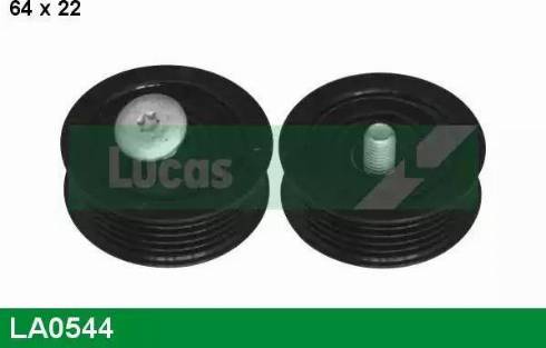 Lucas Engine Drive LA0544 - Паразитний / провідний ролик, поліклиновий ремінь autozip.com.ua