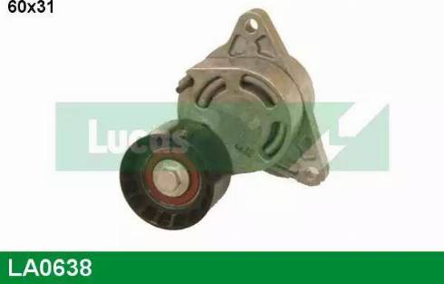 Lucas Engine Drive LA0638 - Натягувач ременя, клинові зуб. autozip.com.ua