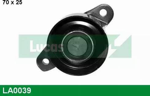 LUCAS LA0039 - Паразитний / провідний ролик, поліклиновий ремінь autozip.com.ua
