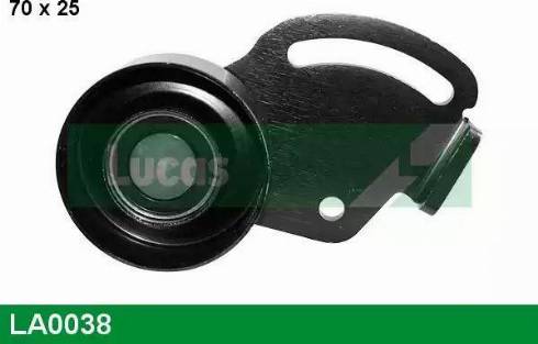 LUCAS LA0038 - Паразитний / провідний ролик, поліклиновий ремінь autozip.com.ua