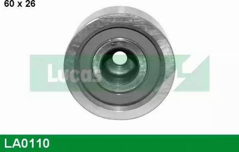 LUCAS LA0110 - Паразитний / провідний ролик, поліклиновий ремінь autozip.com.ua