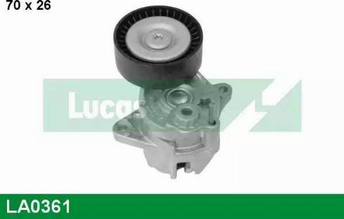 Lucas Engine Drive LA0361 - Натягувач ременя, клинові зуб. autozip.com.ua