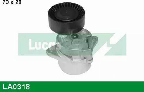 Lucas Engine Drive LA0318 - Натягувач ременя, клинові зуб. autozip.com.ua