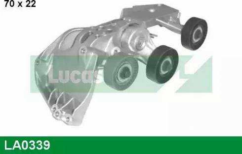 Lucas Engine Drive LA0339 - Натягувач ременя, клинові зуб. autozip.com.ua