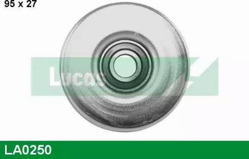 LUCAS LA0250 - Паразитний / провідний ролик, поліклиновий ремінь autozip.com.ua