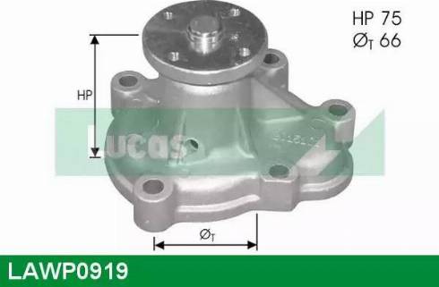 Lucas Engine Drive LAWP0919 - Водяний насос autozip.com.ua