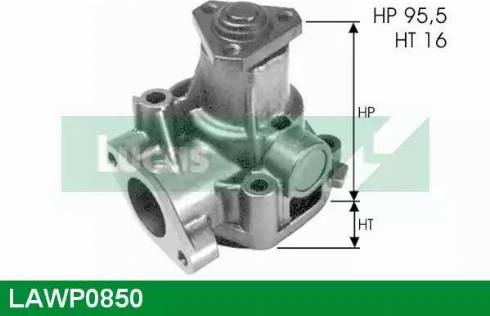 Lucas Engine Drive LAWP0850 - Водяний насос autozip.com.ua