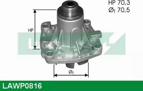 Lucas Engine Drive LAWP0816 - Водяний насос autozip.com.ua