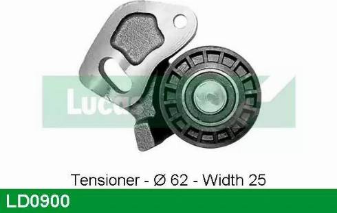 LUCAS LD0900 - Натяжний ролик, ремінь ГРМ autozip.com.ua