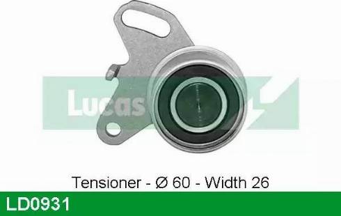 Lucas Engine Drive LD0931 - Натяжна ролик, ремінь ГРМ autozip.com.ua