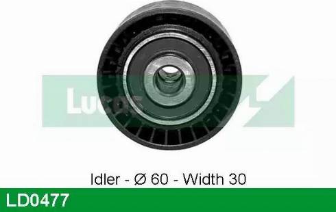 LUCAS LD0477 - Натяжний ролик, ремінь ГРМ autozip.com.ua
