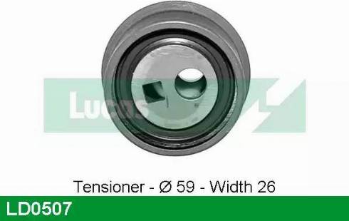LUCAS LD0507 - Натяжний ролик, ремінь ГРМ autozip.com.ua