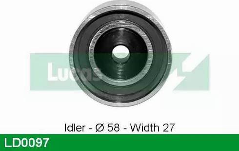 LUCAS LD0097 - Натяжний ролик, ремінь ГРМ autozip.com.ua