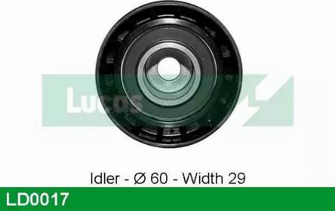 LUCAS LD0017 - Натяжний ролик, ремінь ГРМ autozip.com.ua