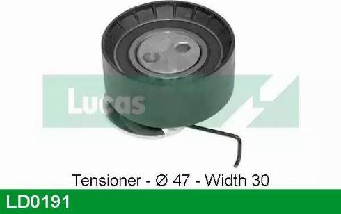 LUCAS LD0191 - Натяжний ролик, ремінь ГРМ autozip.com.ua