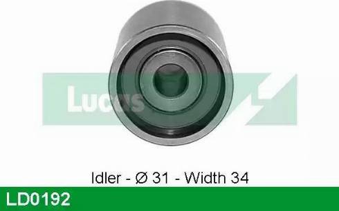 Lucas Engine Drive LD0192 - Натяжна ролик, ремінь ГРМ autozip.com.ua