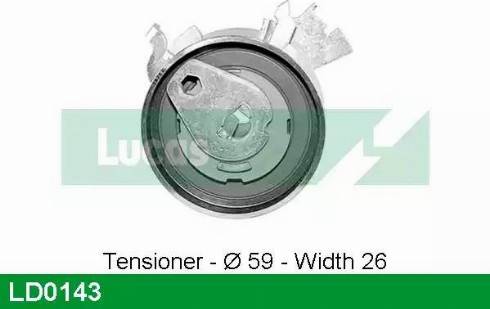 LUCAS LD0143 - Натяжний ролик, ремінь ГРМ autozip.com.ua
