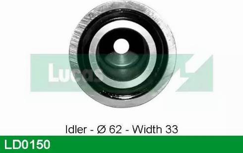 LUCAS LD0150 - Натяжний ролик, ремінь ГРМ autozip.com.ua