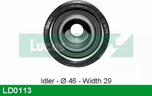LUCAS LD0113 - Паразитний / Провідний ролик, зубчастий ремінь autozip.com.ua