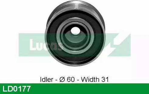 LUCAS LD0177 - Натяжний ролик, ремінь ГРМ autozip.com.ua