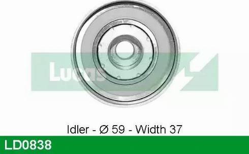 LUCAS LD0838 - Натяжний ролик, ремінь ГРМ autozip.com.ua