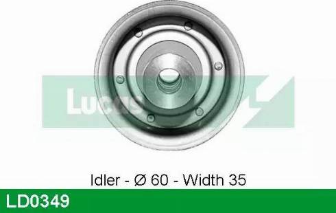 LUCAS LD0349 - Натяжний ролик, ремінь ГРМ autozip.com.ua