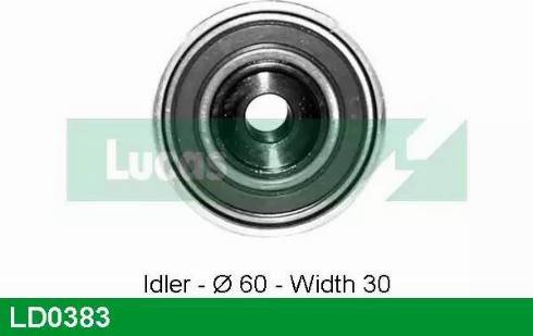 LUCAS LD0383 - Натяжний ролик, ремінь ГРМ autozip.com.ua