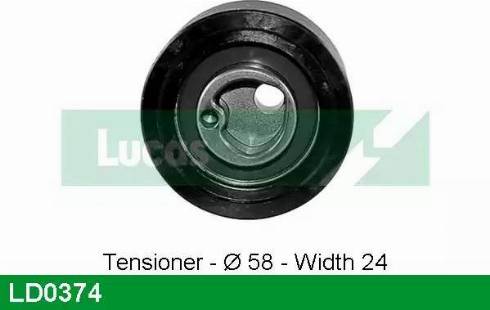 LUCAS LD0374 - Натяжний ролик, ремінь ГРМ autozip.com.ua