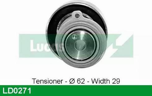 LUCAS LD0271 - Натяжний ролик, ремінь ГРМ autozip.com.ua