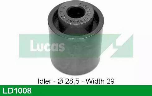 Lucas Engine Drive LD1008 - Натяжна ролик, ремінь ГРМ autozip.com.ua