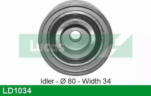 LUCAS LD1034 - Натяжний ролик, ремінь ГРМ autozip.com.ua