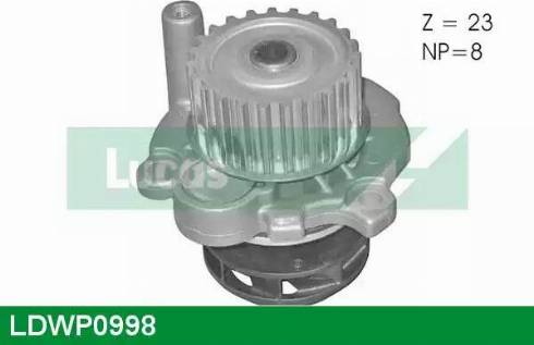 Lucas Engine Drive LDWP0998 - Водяний насос autozip.com.ua